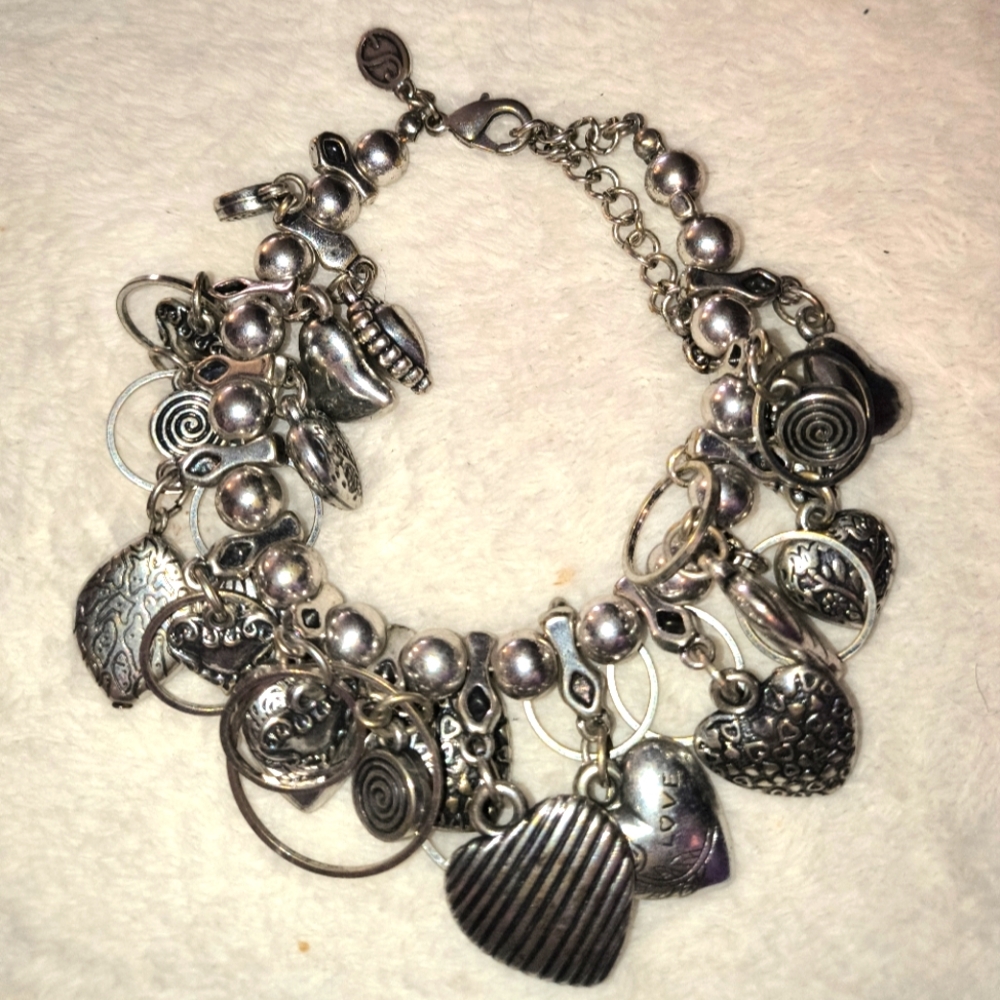 Silver Charm Bracelet Simply You Adjustable 925 Simply You